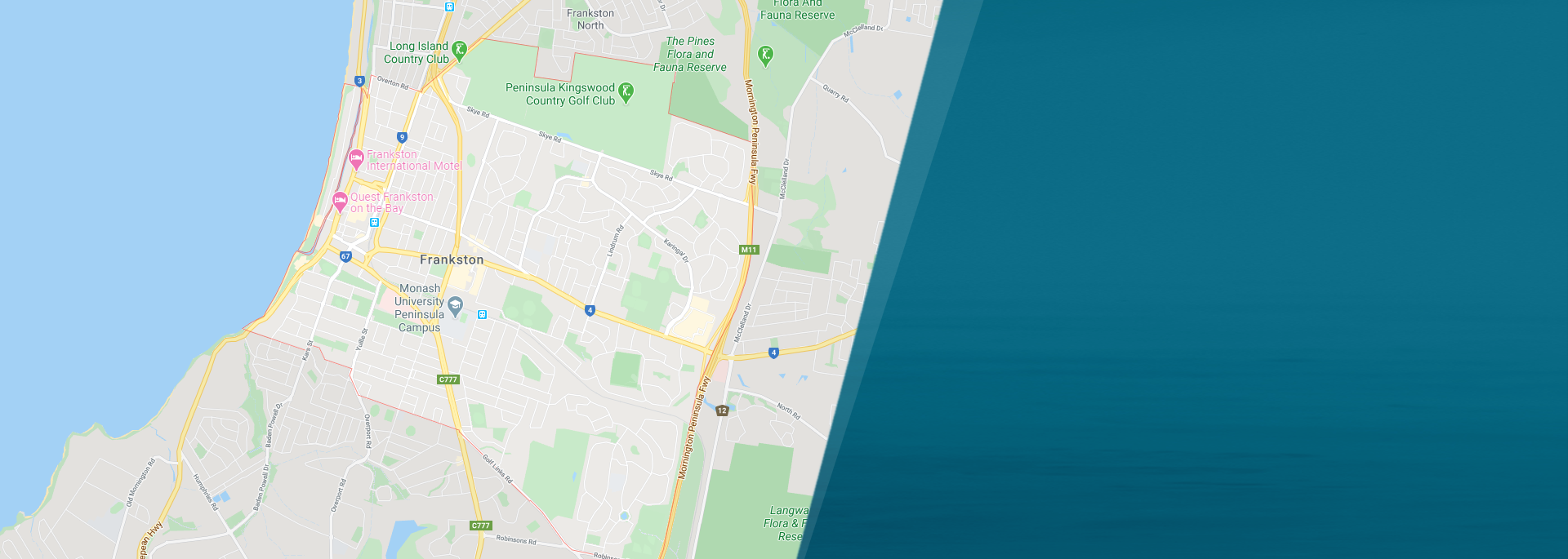 Service area map for Carrum Downs Plumber